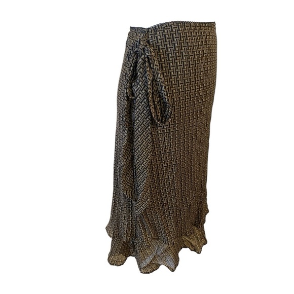 Style Co. Womens Vintage Y2k Crepe Style Brown Skirt - Picture 2 of 6